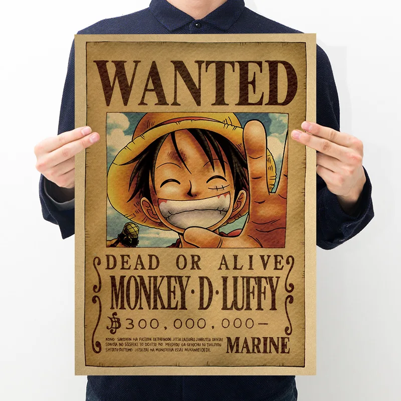 

One Piece Anime Poster Vintage Posters Teen Room Wall Decoration Anime Stickers Paintings for Living Room Art Picture