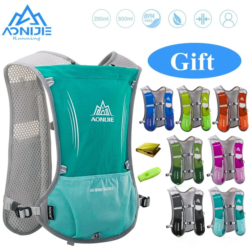 

AONIJIE E913B 5L Hydration Backpack Rucksack Bag Vest Harness Water Bladder Hiking Camping Running Marathon Race Sports Orange