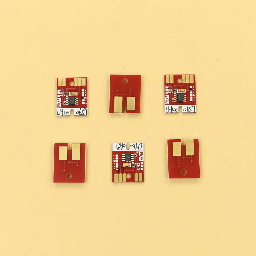 Бесплатная доставка! LH100 0659 постоянные чипы для принтера Mimaki UJF3042 UJF6042 BK C M Y W чип