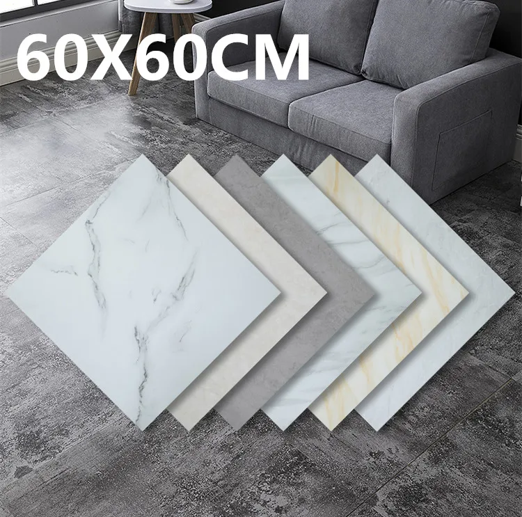 1piece Big size 60X60CM Waterproof Floor Stickers Self Adhesive Marble Wallpapers Kitchen Wall Sticker House Renovation |