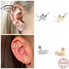 Женские серьги-гвоздики из серебра 925 пробы с фианитом