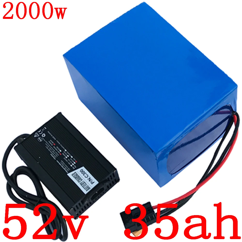 48V 52V E-bike Battery Pack 40AH 35AH 30AH Lithium 1000W 1500W 2000W Electric Bicycle Scooter | Спорт и развлечения