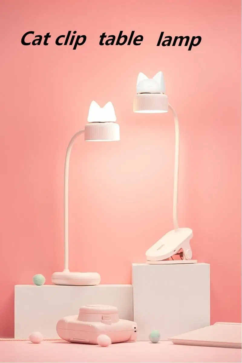 

Светодиодная настольная лампа с животными и кошками, креативный светильник с зарядным устройством и функцией двойного использования, регу...