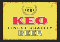 keo beer retro metal sign man cave bar sun cyprus plaque vintage gift drink