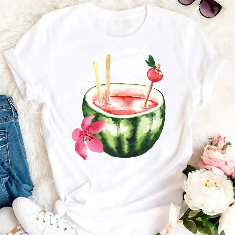 

Women Summer Trend Style Ladies 90s Tshirts Cartoon Fashion Short Sleeve Clothes Graphic T Top Lady Print Female Tee T-Shirt
