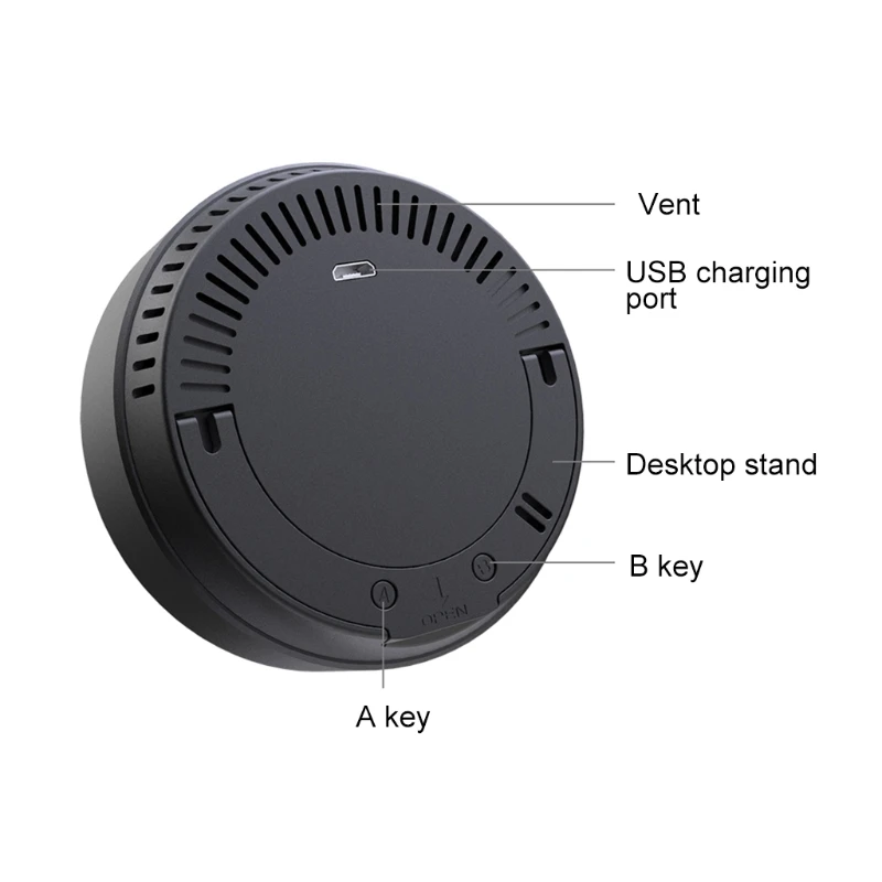 

Portable CO2 PH5 Meter Carbon Dioxide Detector Temperature and Humidity Air Quality Monitor for Indoor Household Office PH5 B03D