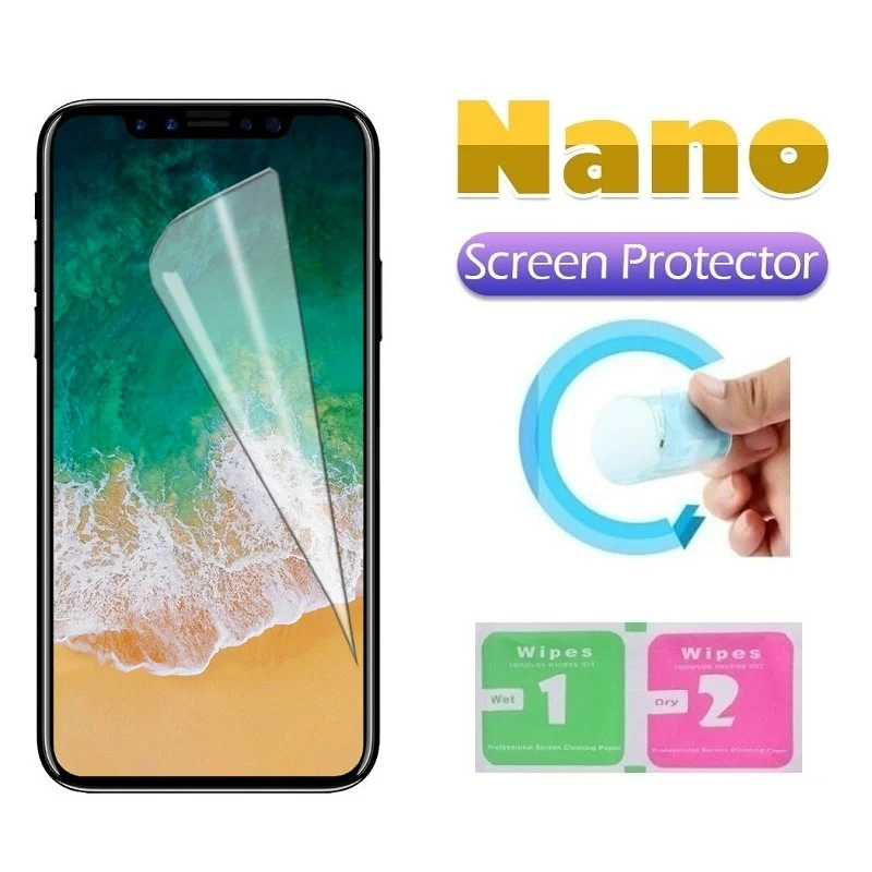 

3pcs Nano Protective Film for iPhone 11 Pro XS Max X XR iPhone 8 7 6 6s Plus 5 SE 5s 4 4s Screen Protector Safety Film