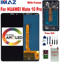 imaz amoled lcd for huawei mate 10 pro bla l09 bla l29 bla al00 lcd touch screen digitizer assembly for huawei mate10 pro lcd