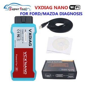 Автомобильный диагностический прибор 2 в 1 VXDIAG VCX NANO для Ford USBWIFI OBD2 для Mazda IDS V112 V115 OBDII сканер PCM,ABS PK FVDI J25