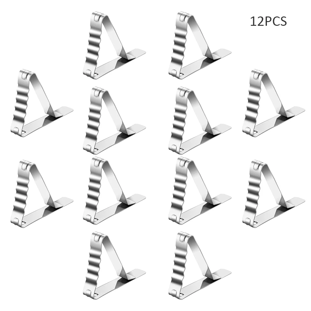 

Table Cloth Clip Tablecloth Tables Useful Clips Stainless Steel Table Cover Clips Wedding Prom Multi-Function Tablecloth Clip