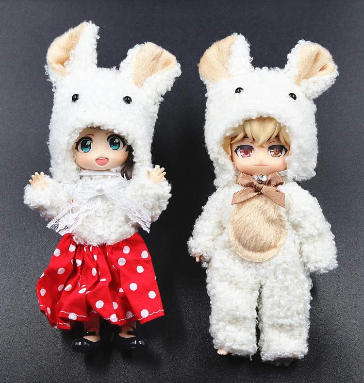 

Ob11 DOLL GSC Clay DOLL DDF BJD YMY Body9 Rabbit suit doll clothes doll accessories
