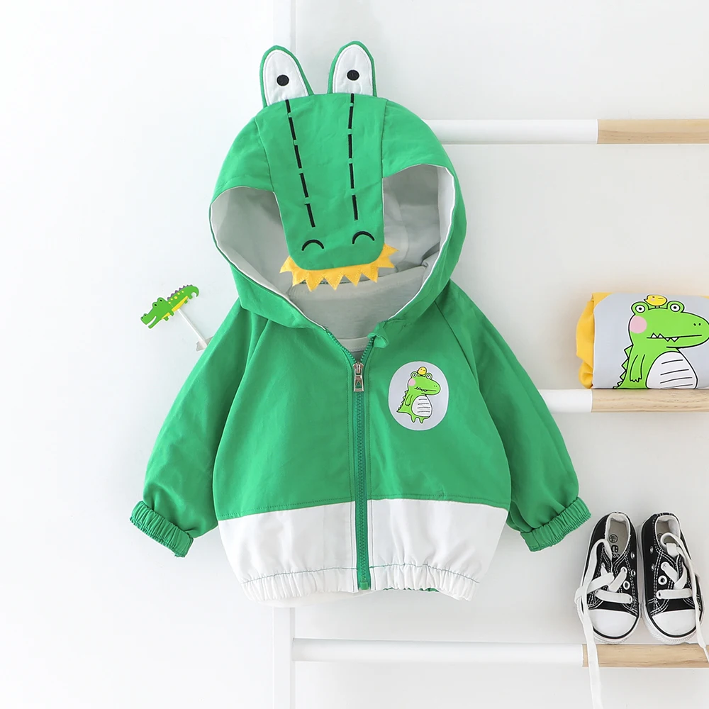 Пальто с капюшоном для маленьких мальчиков и девочек из крокодиловой кожи НОВЫЙ