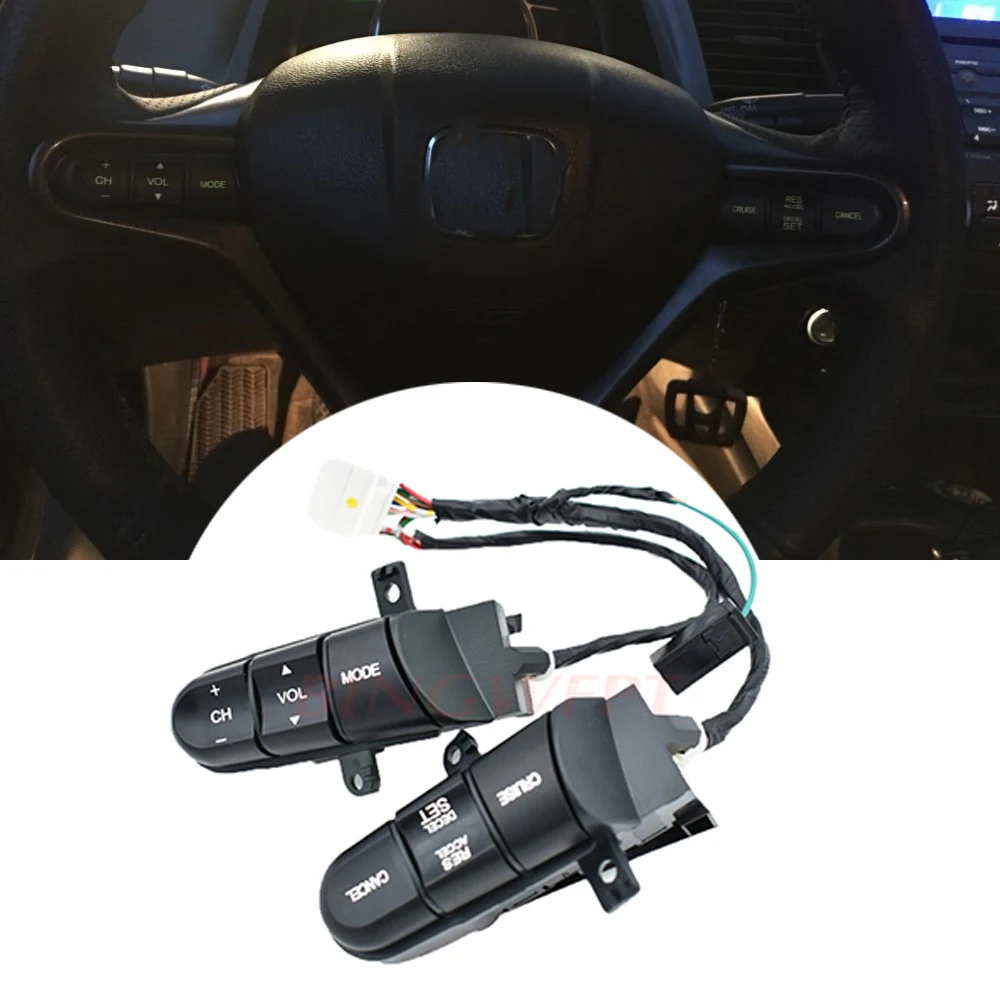 Для Honda Civic 2006 2007 2008 2009 2010 2011 управление рулем круизные кнопки переключатель auido