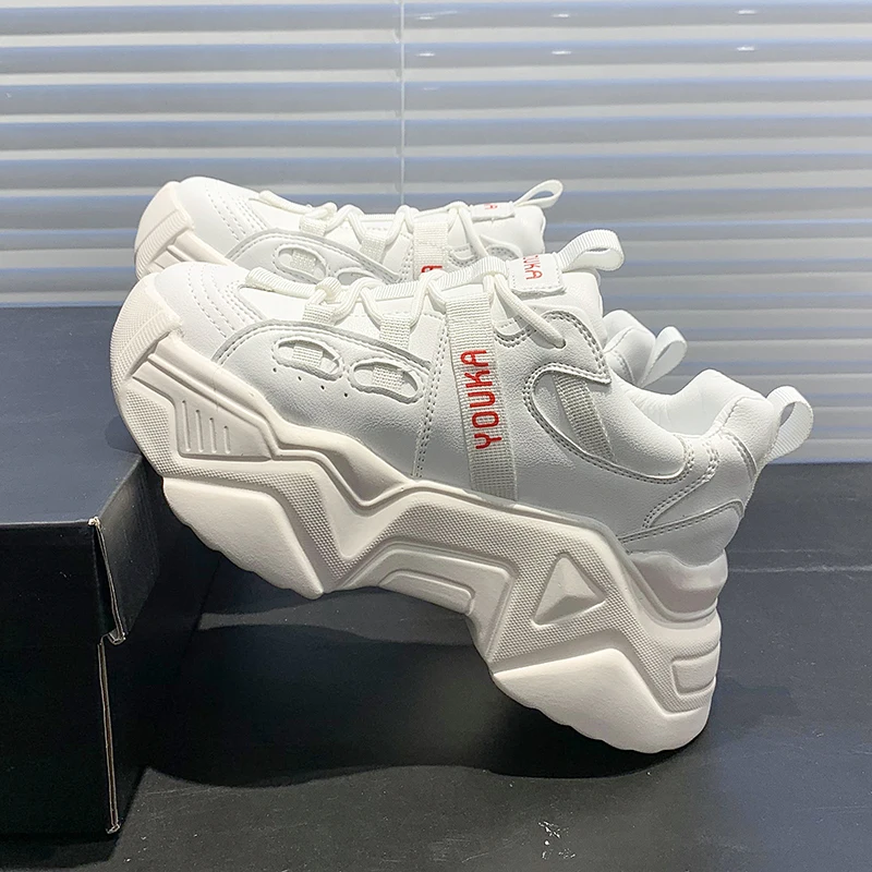 

Platform Shoes Woman Designer Sneakers Fashion Casual Shoes White Ladies Chunky Sneakers Woman Baskets Femme Tenis Feminino