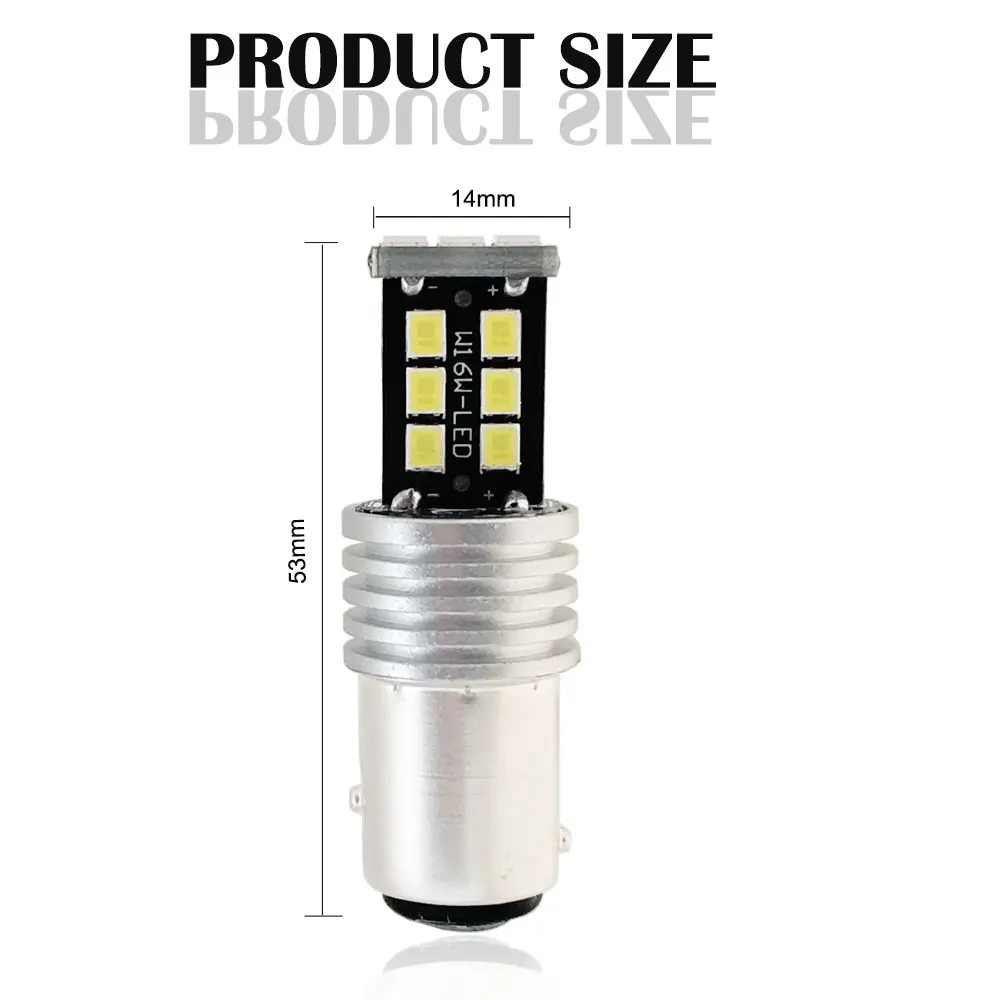 1157 BAY15D Canbus P21/5W светодиодная безошибочная лампа 2835 15 SMD светодиодсветодиодный