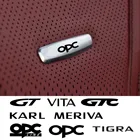 Наклейка для тюнинга переднего сиденья, металлические значки для OPEL MERIVA GTC, Карл OPC линии, Speedster, TIGRA VITA GT, автомобильные аксессуары