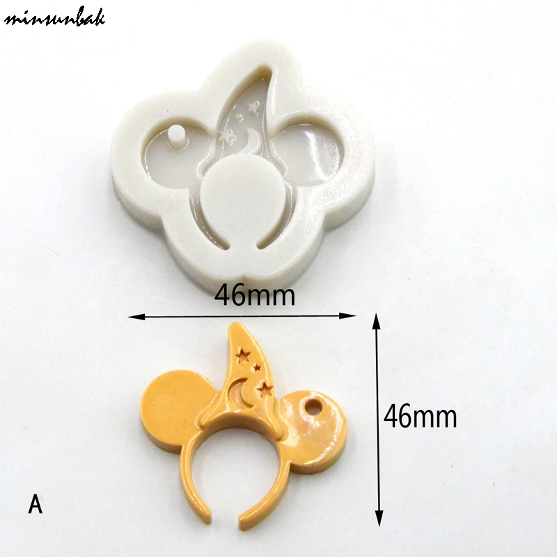 Minsunbak взрывчатая силиконовая форма для шоколада с головой Микки Мауса помадки