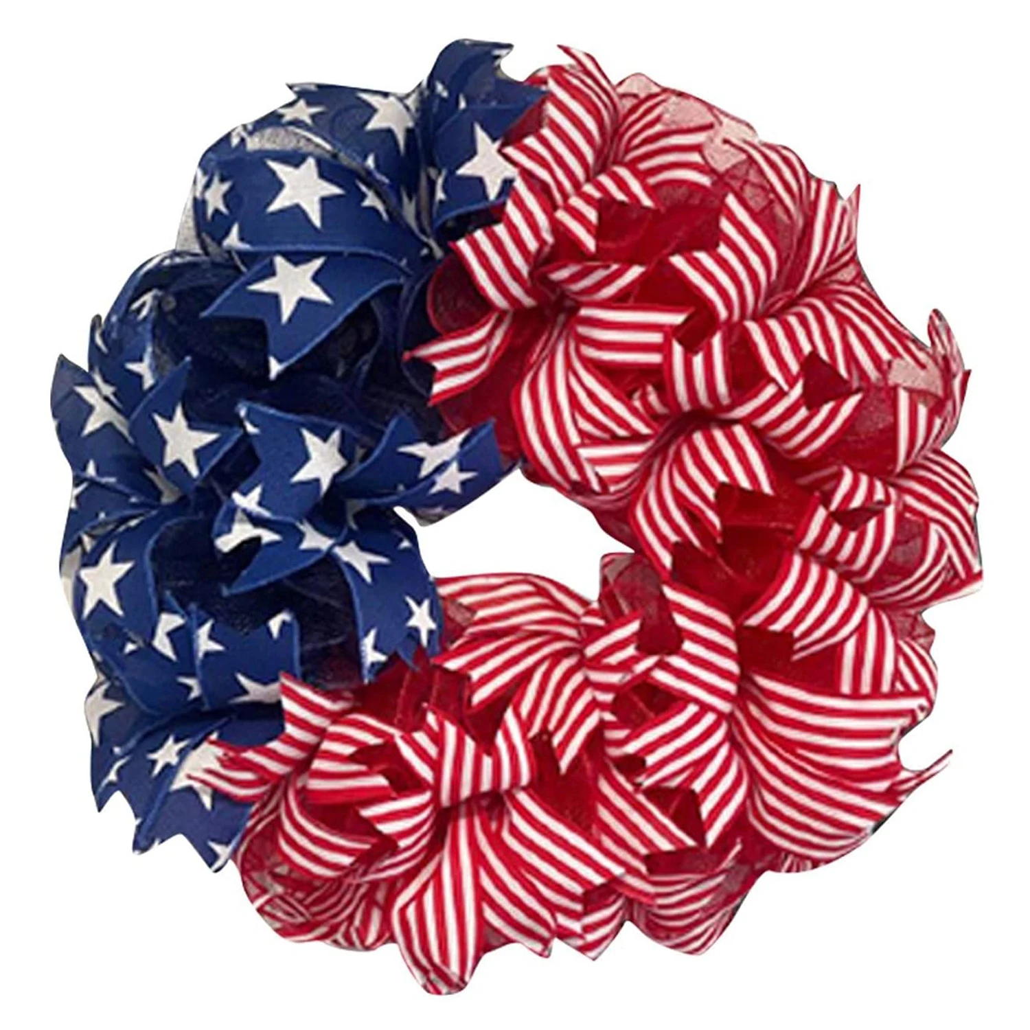 

Fgertt 4th of July Wreath Memorial Day Wreath, American Independence Day Wreaths Patriotic Decorations Front Door