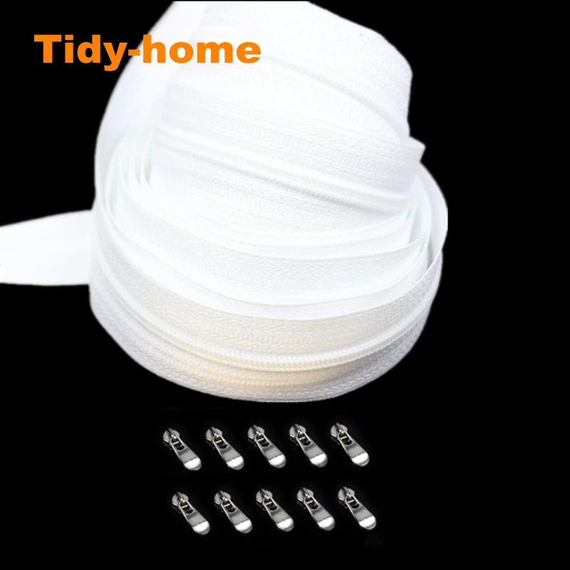 5/10 метров #3 нейлоновая молния с толстой молнией слайдер Длинные молнии для