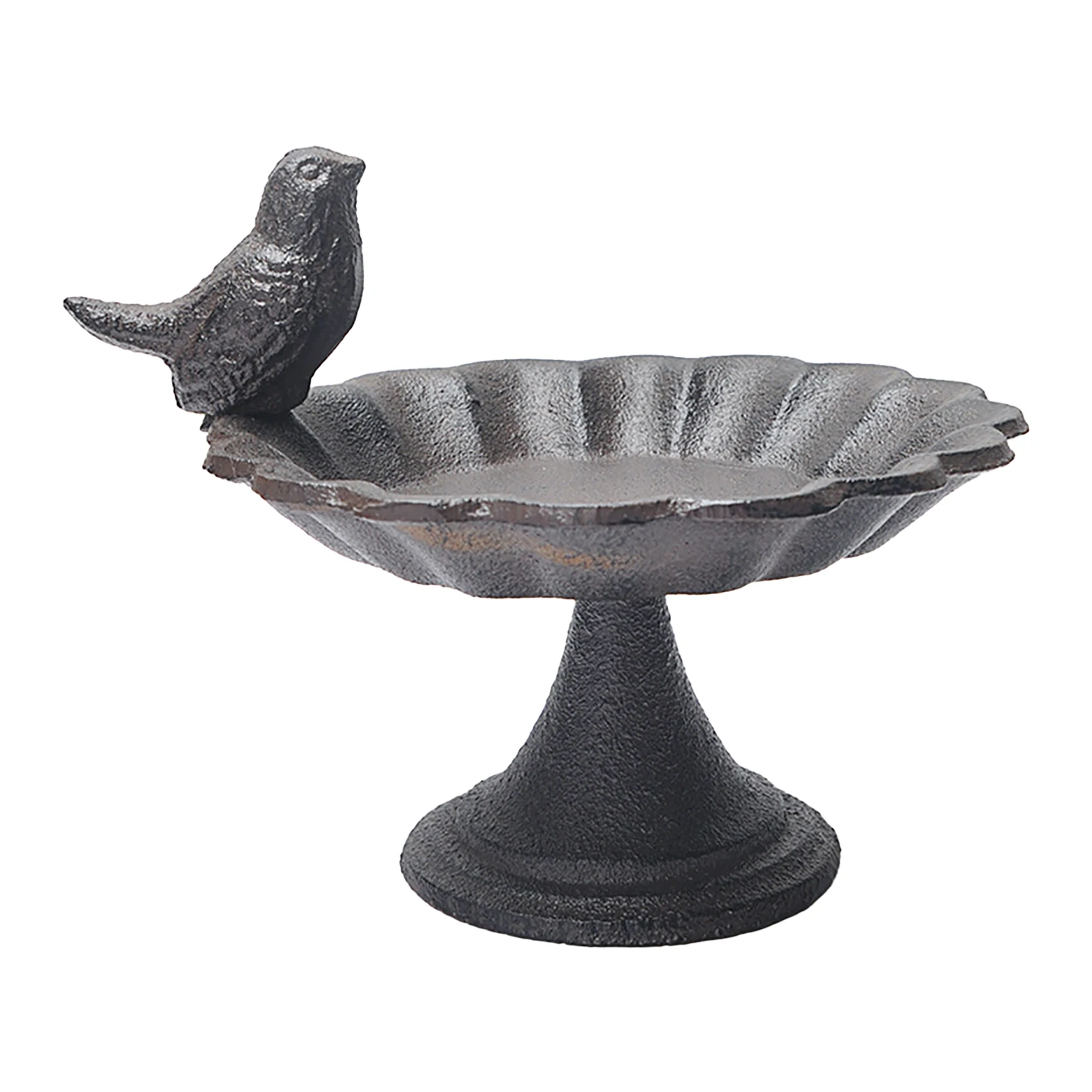 

Многофункциональная автономная чугунная Нескользящая кормушка для птиц, прочная садовая кормушка в форме цветка, поднос для хранения, укра...