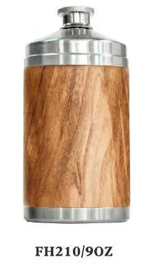 

Outdoor Travel Portable Hip Flask Handmade Wooden Mini Hip Flask Oak Bamboo Stainless Steel Botella Licor Kitchen Supplies EB5JH
