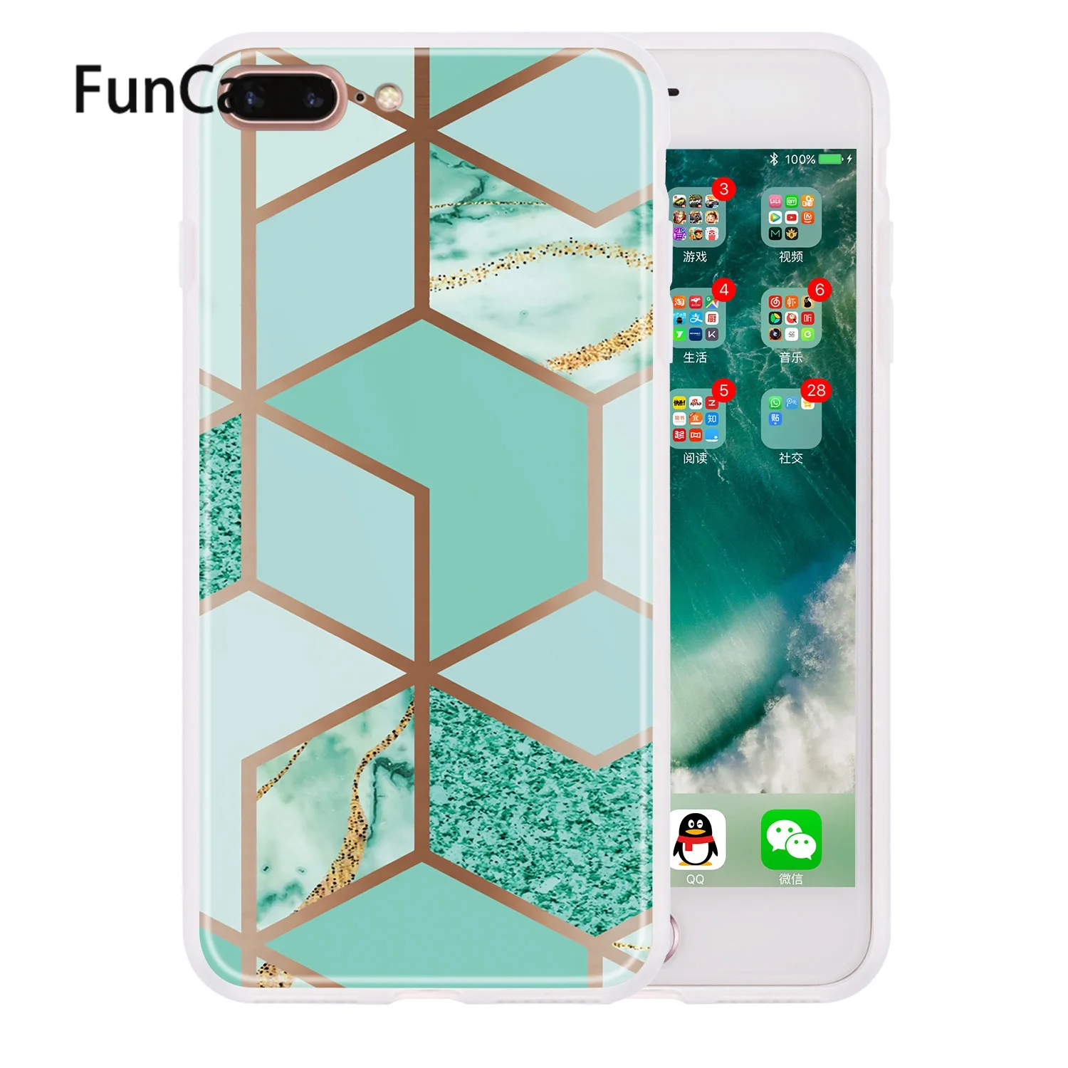 Чехлы для сотовых телефонов 7 Plus мягкие силиконовые защитные чехлы Apple iPhone ajax 8 5