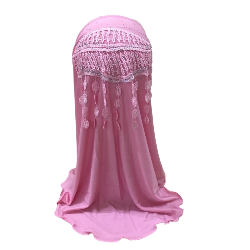 Muslim Girls Hijab Kids Islamic Fashion Scarf Shawls with Beautiful Embroidery Diamond Tassel | Тематическая одежда и