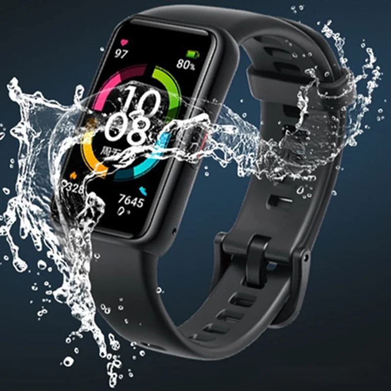 1PC Soft Film Suitable For Huawei Glory Bracelet 6 3D Curved Watch Soft Film Bracelet 6 HD Full Screen Watch Film Composite Film