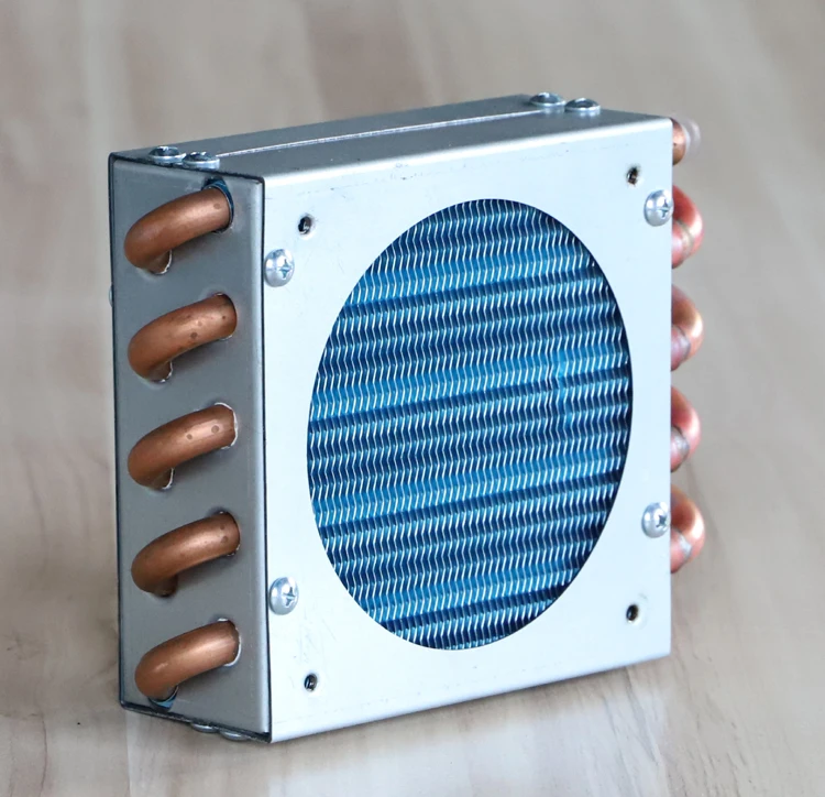 PURSWAVE FN2x5x130 мини-испаритель конденсатор с 1pc12V24V220V120*120 мм вентилятор ребра пространство медная трубка теплообменник