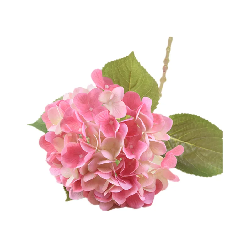 

Single Hydrangea Artificial Flower Silk Large Wedding Artificial Flowers Artificial Plants High Quality Flores Home Decor EB50JH