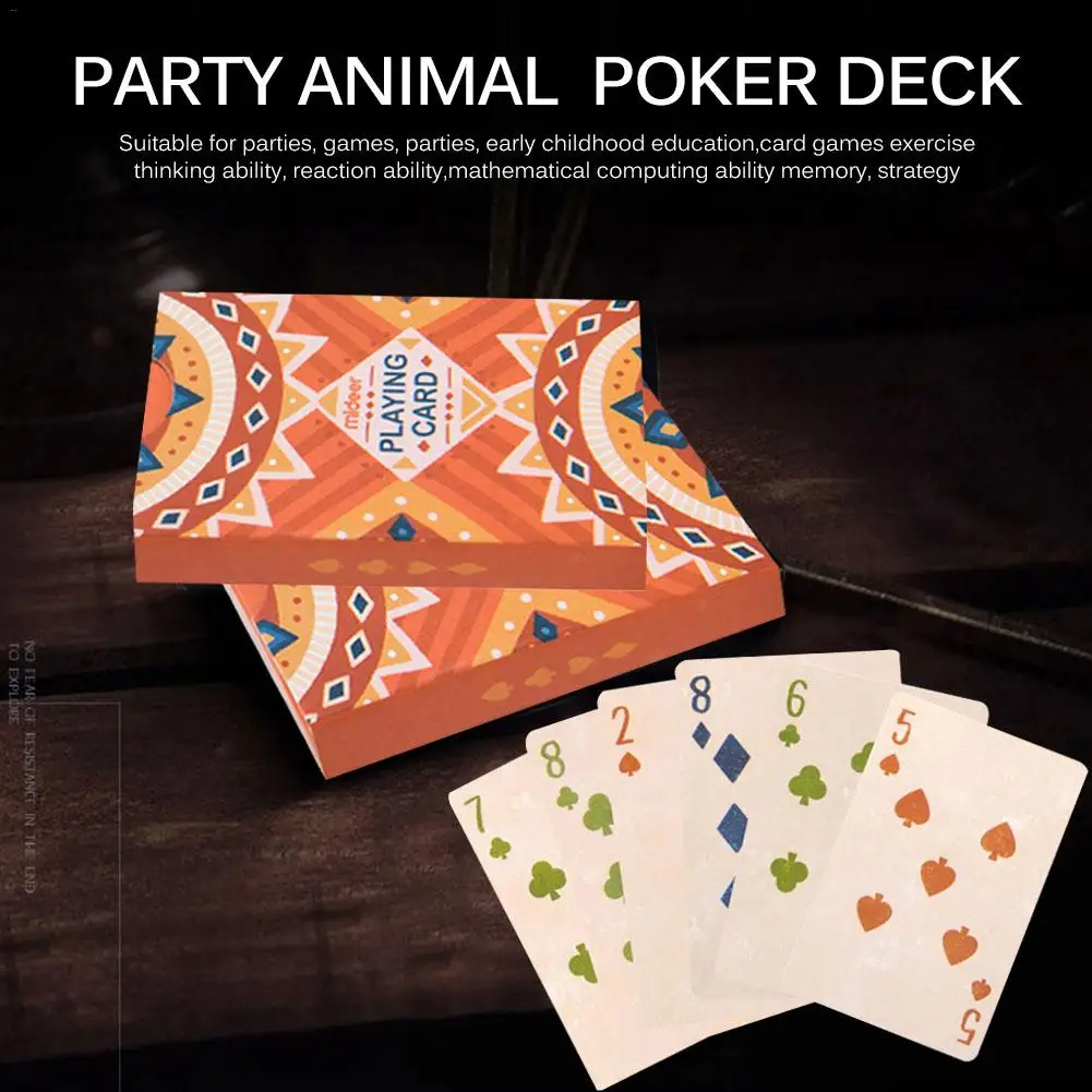 Вечерние животных Пазлы настольная игра карточная стол для покера карт Премиум