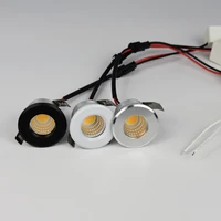 3w mini cob led spotlights 110v 220v black silver white