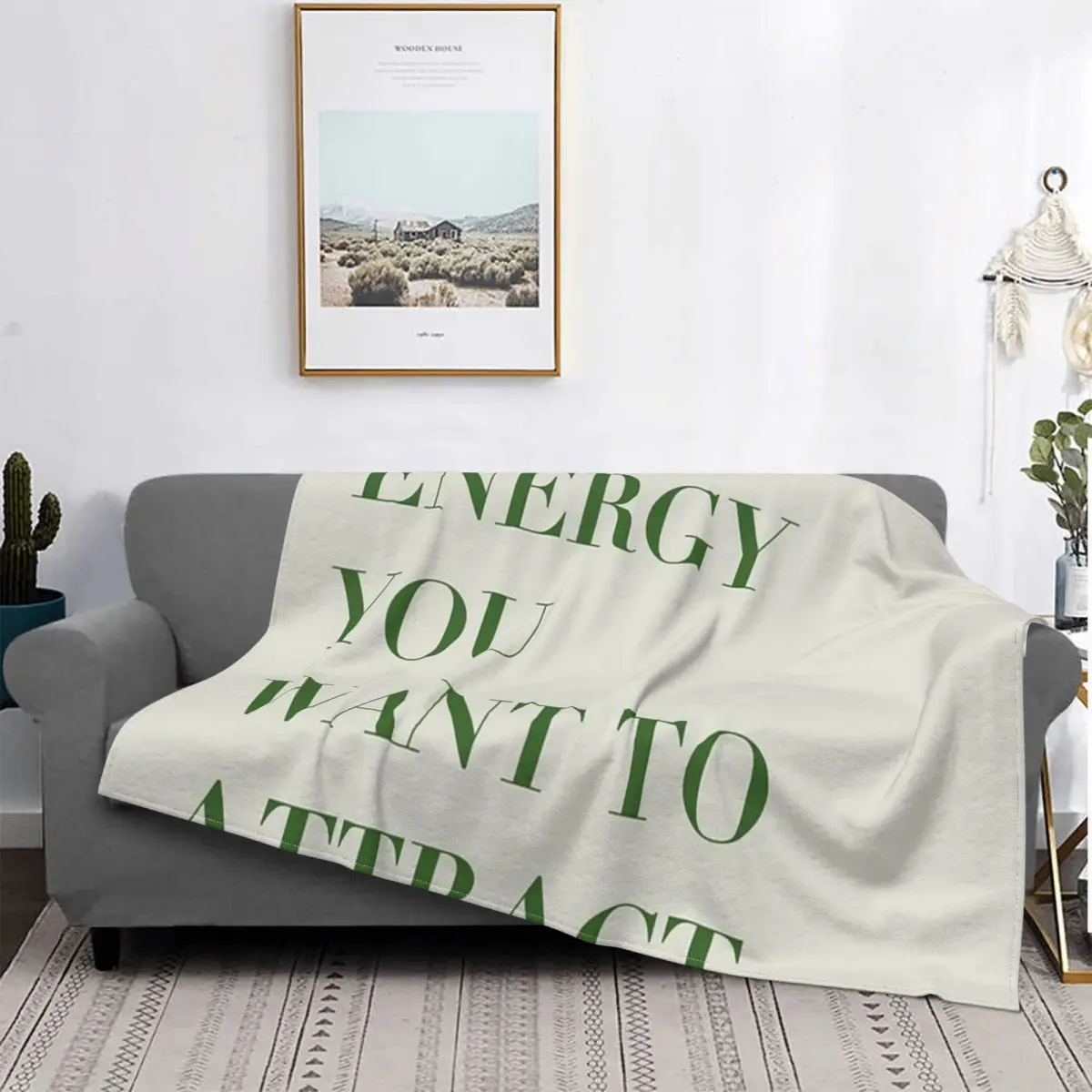 

Manta inspiradora Be The Energy You, colcha a cuadros para cama, sofha, manta con capucha 135, textil para el Доме de lujo