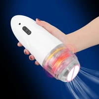 male masturbator cup automatic rotation sex toy for men voice interaction vacuum sucking real vagina pocket 10 adjustable speed