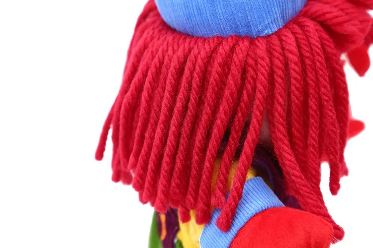 

37cm Clown Plush Hand Puppets Large Anime Plush Toy Baby Calm Fluffy Hand Puppets Children Love Baby Toy Beautiful Girl Red Doll