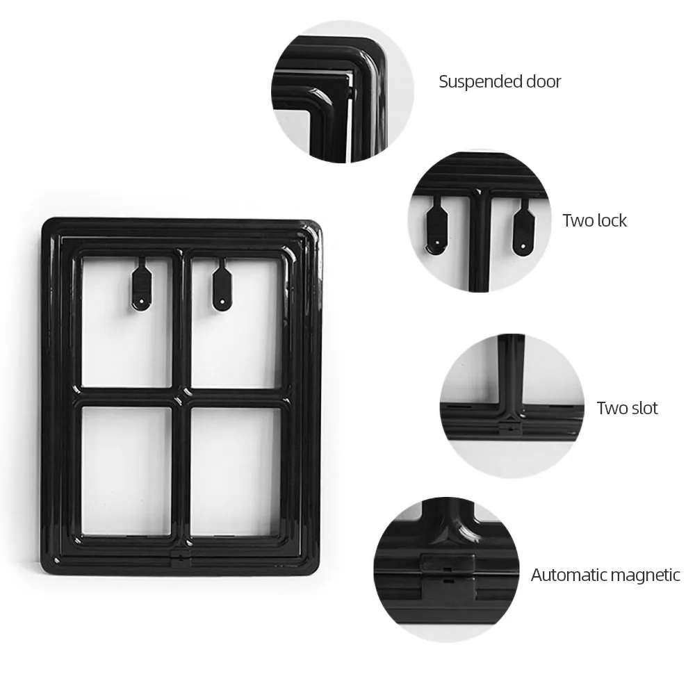 Новая Запираемая пластиковая дверь M/L для домашних животных | Дом и сад