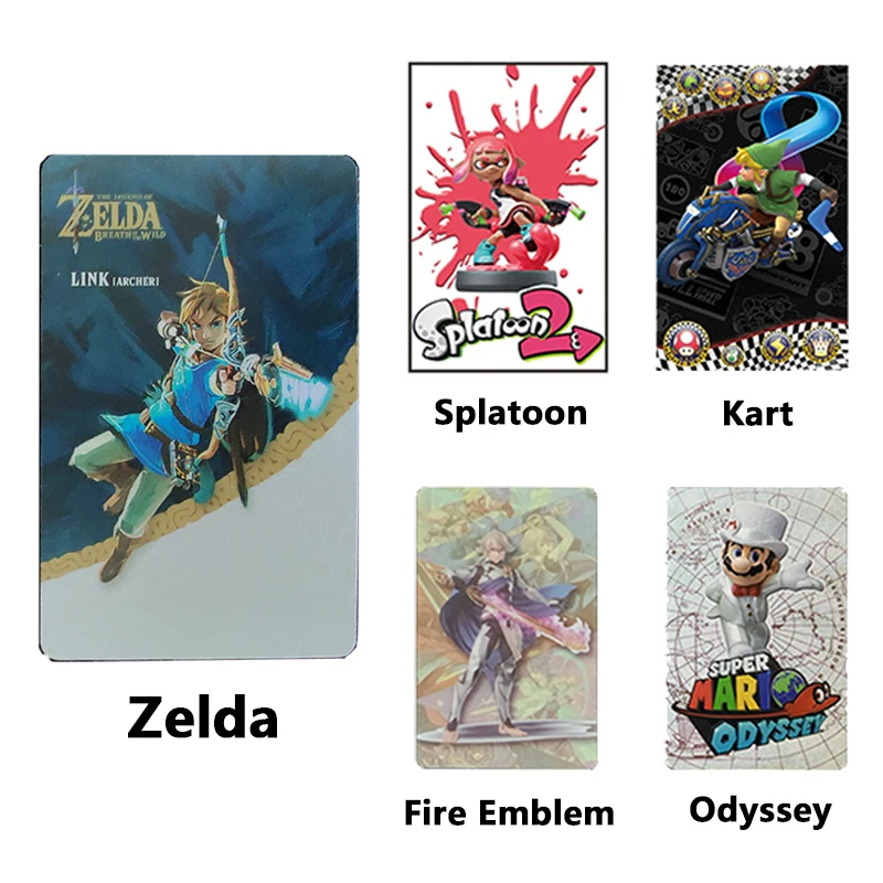 Splatoon 2 Mario Odyssey картинг огненная эмблема Zelda Amiibo набор карт для Nintendo Switch Lite|Карты
