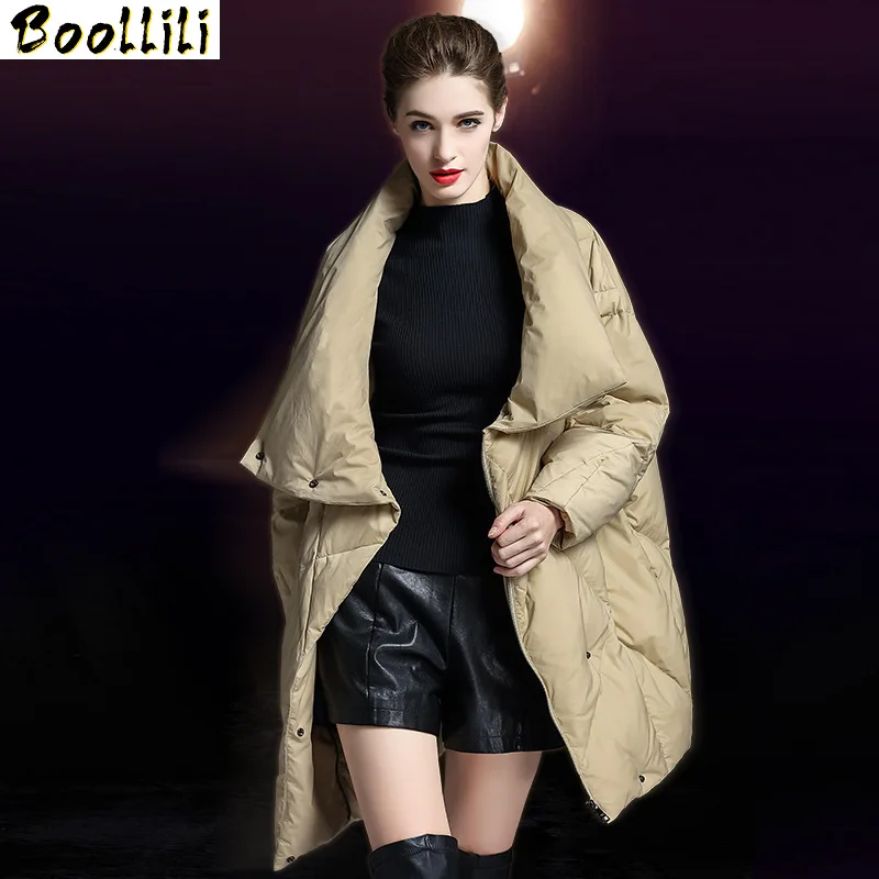 Boollili 2020 модная женская зимняя куртка-пуховик длинное пальто 90% белая утка вниз