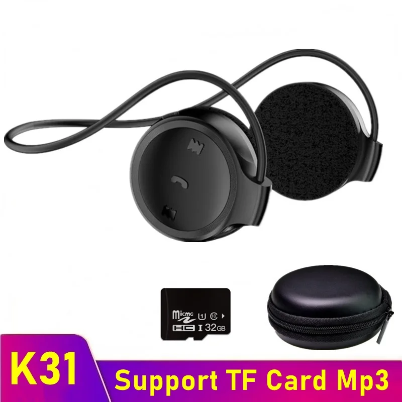 

Tongdaytech K31 Bluetooth Wireless Headphone Open Ear Sports Earphone Headsets with Mic Support TF Card Mp3 Player For Running