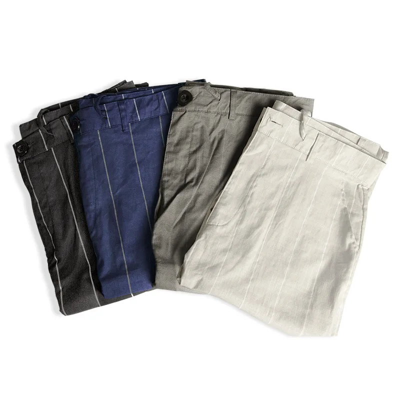 

Men's Pants Striped Trousers Male Casual Summer Social Slim Fit Streetwear Clothing SweatpantsHip Hop Soft Elastic 2021