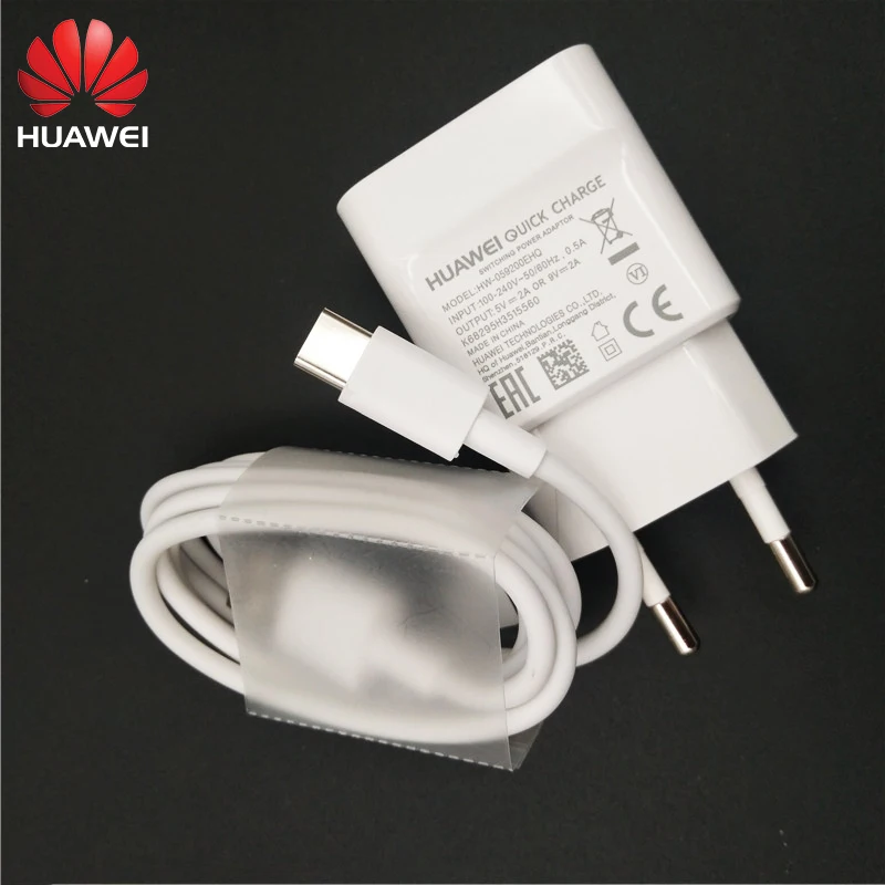 

9V/2A USB EU Fast Charge 1M USB 3.1 TYPE C Data Cable Quick charger For HUAWEI P9 P10 Plus P20 Mate 20 Pro Honor NOTE 9 10 V8 9
