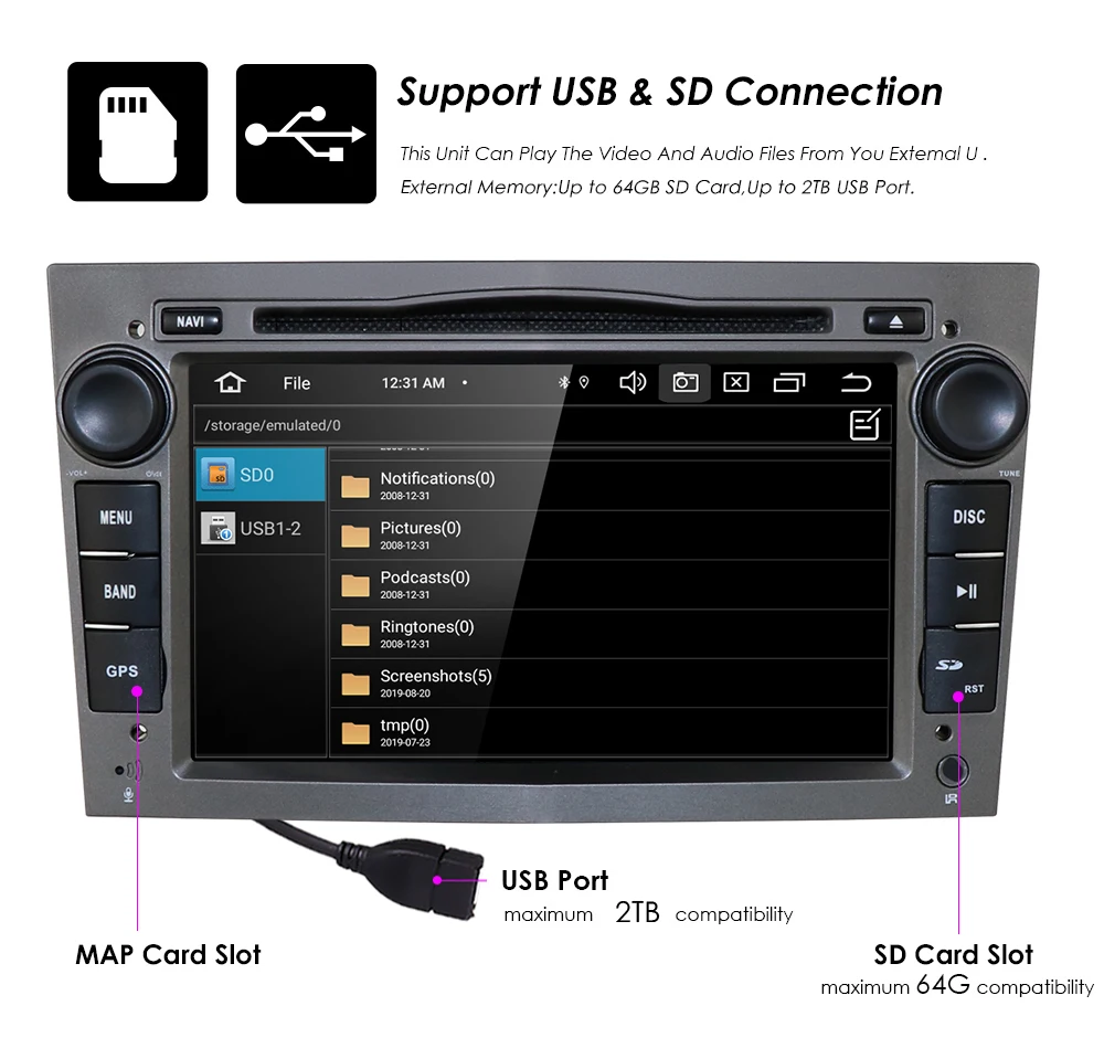 Hizpo PX5 2 Din Octa Core " Android 8,0 автомобильный dvd-радиоплеер для Opel Astra Vectra Antara Zafira Corsa gps Navi Wi-Fi и Bluetooth