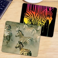 animal zebra gaming mouse pad natural rubber game desk mousepad mice mat for dota lol