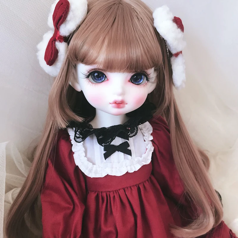 Одежда для куклы BJD красное платье костюм для 1/6 YOSD 1/4 BJD MSD Blyth аксессуары для куклы BJD платье+ украшение для волос+ носки