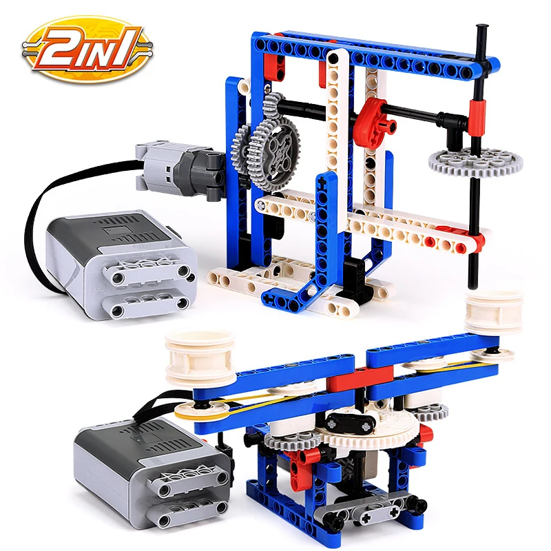 Механические строительные блоки Wange STEM Power Machinery механические Moc игрушки для детей