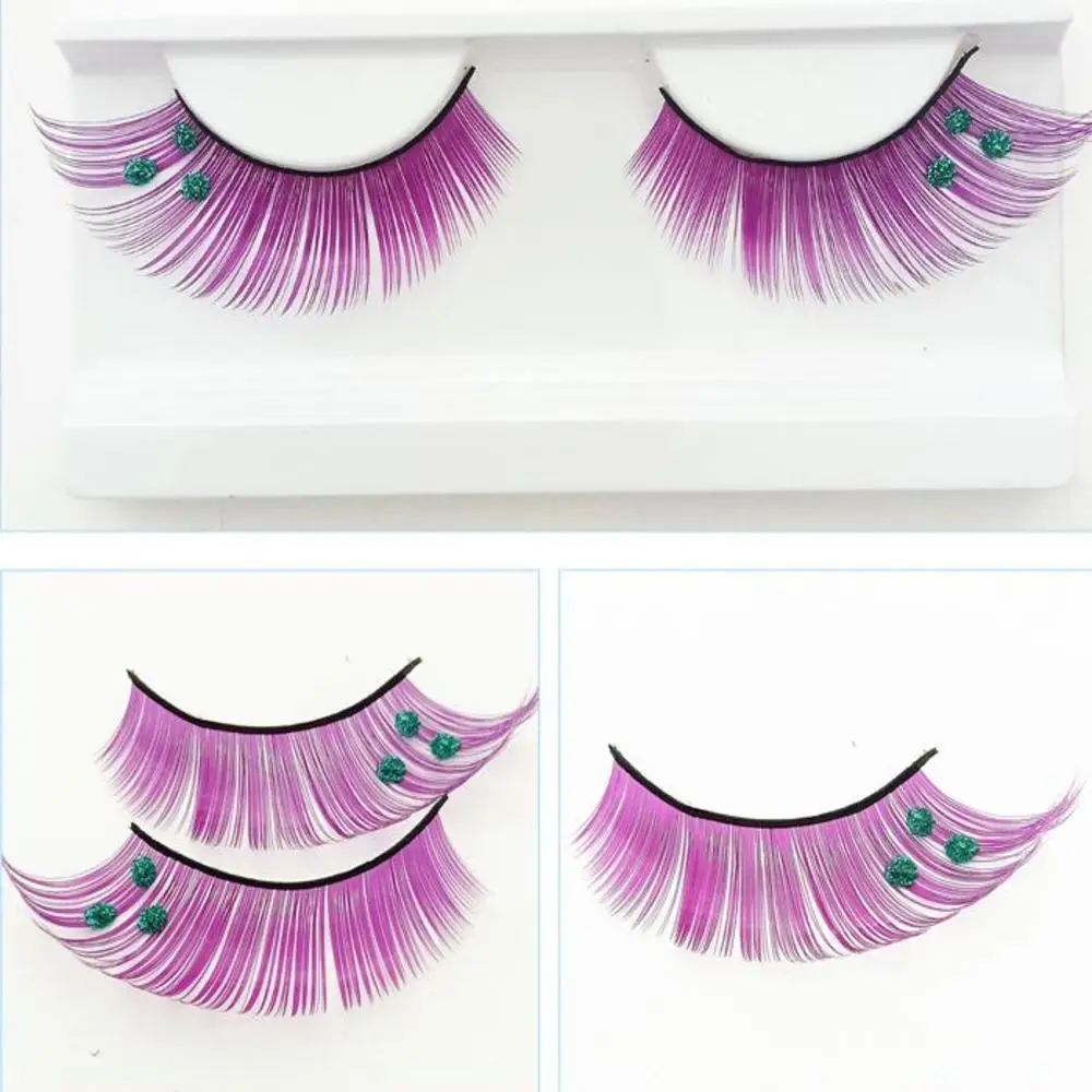 1 пара розовых накладных ресниц мягкие ресницы ручной работы Преувеличенные