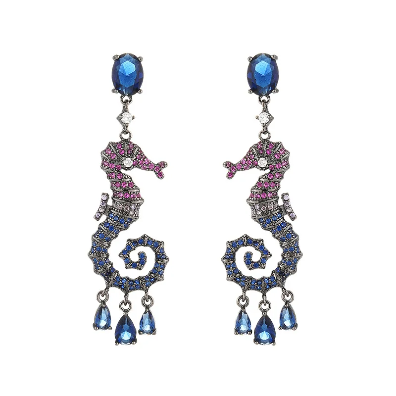 Серьги-подвески S925 для женщин новинка серьги-подвески в форме гиппокампа