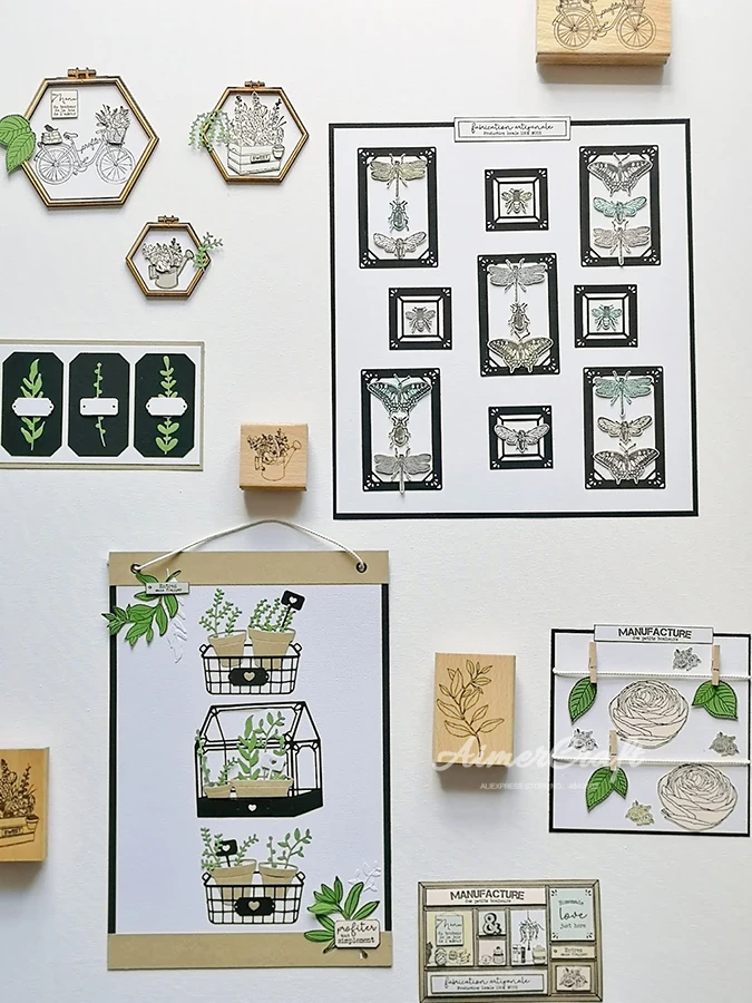 Металлические Вырубные штампы в горшке искусственное рельефное ремесло сделай