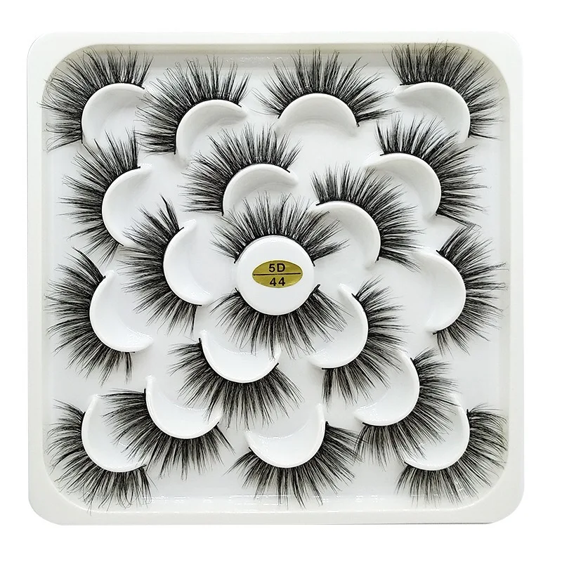 Mink eyelashes 3d mink hair eyelashes10 pairs long makeup 3d faux nature fake lashes extension false eyelashes Wholesale(10P
