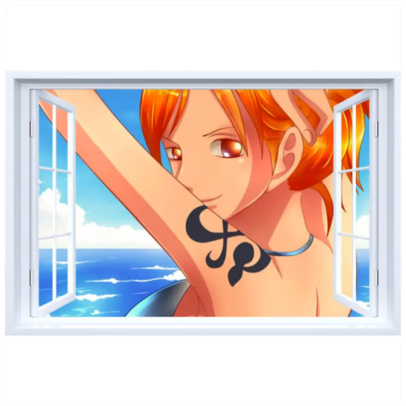Пиратские аниме изображения 3d Поддельные художественные настенные виниловые